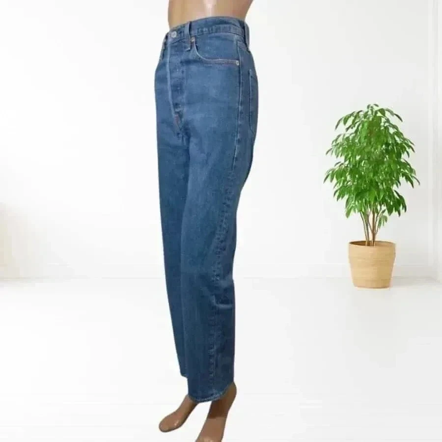 LEVI'S premium ribcage straight - high waist - stretchy - excellent condition – photo 6